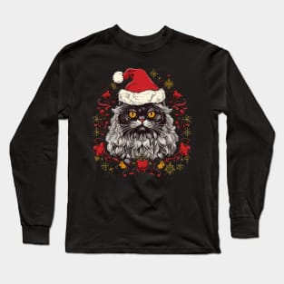 Persian Cat Christmas Long Sleeve T-Shirt